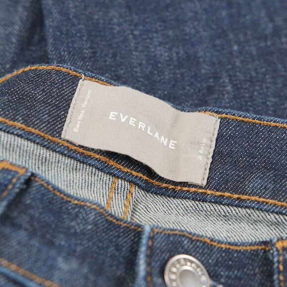 Everlane Mid Rise Skinny Ankle Dark Wash Indigio Blue Jeans Womens Sz 26 Ankle - Picture 5 of 7